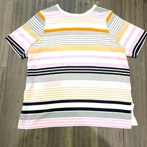 Ann Taylor Striped Blouse/Tee Size XL
